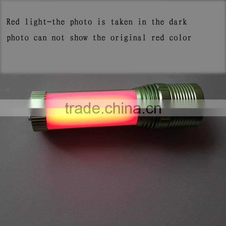 multi-function led working light rechargeable flashlight zoom tactical flashlight