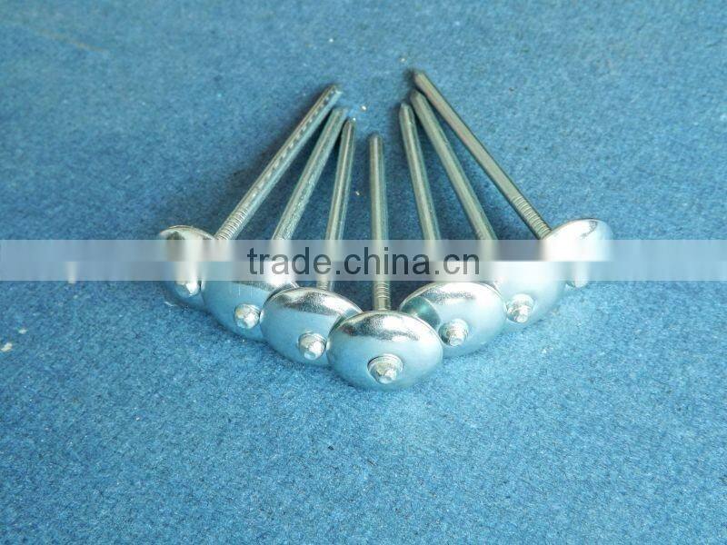 Hot sales! China factory supply high quality galvanized umbrella head roofing nails