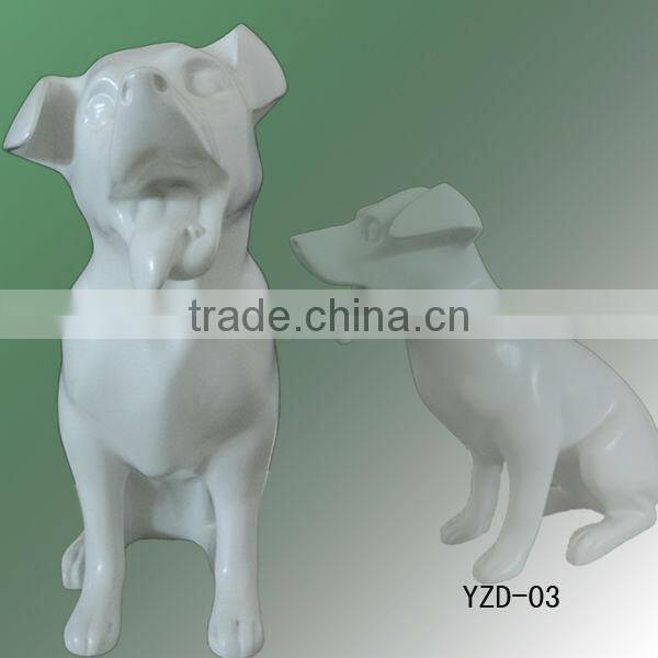 New display realistic fiberglass dog display mannequin