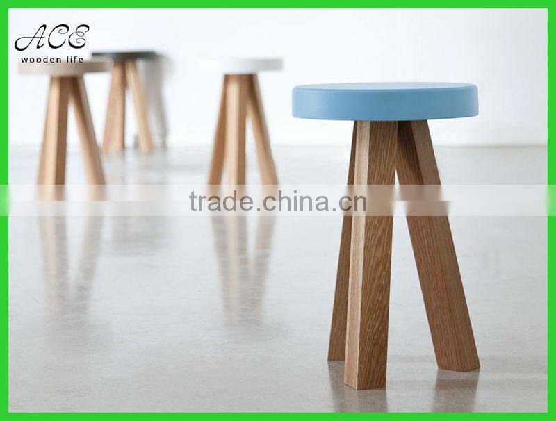 custom wooden stool/solid wood stool/custom color stool