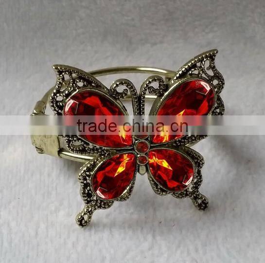 metal alloy butterfly curtain tie back
