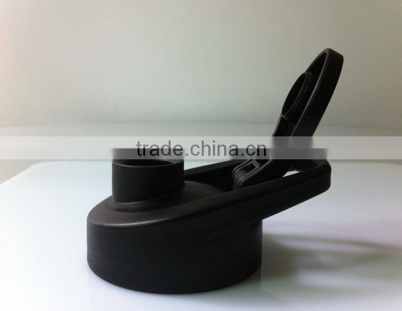 850ml big food grade plastic folded water bottle,big mouth carabiner cap water bottle