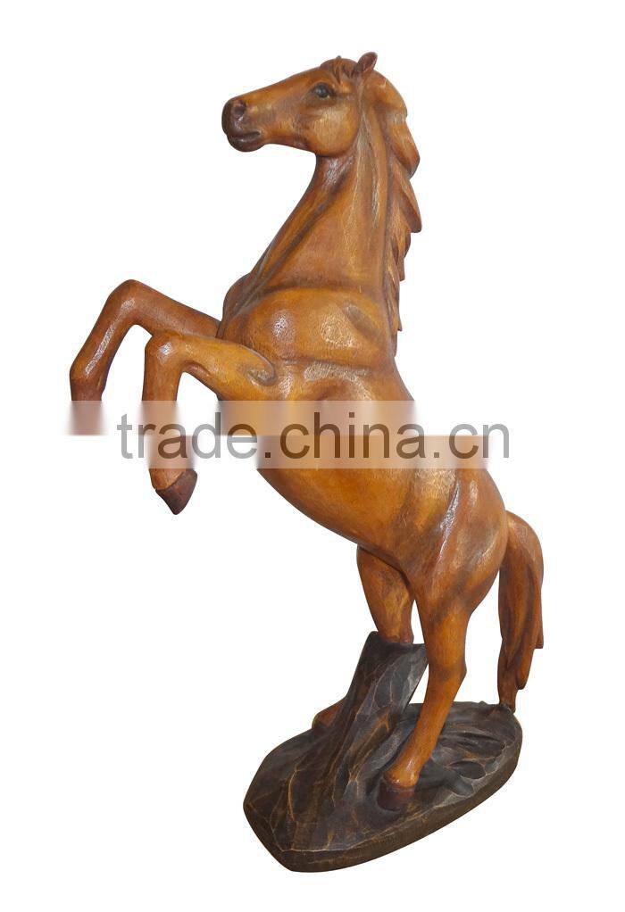 white polyresin horse sculpture for home decor