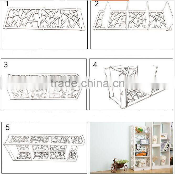 White 3-Shelf Shelving Unit, 40cm Width x 60cm Height x 27cm Depth