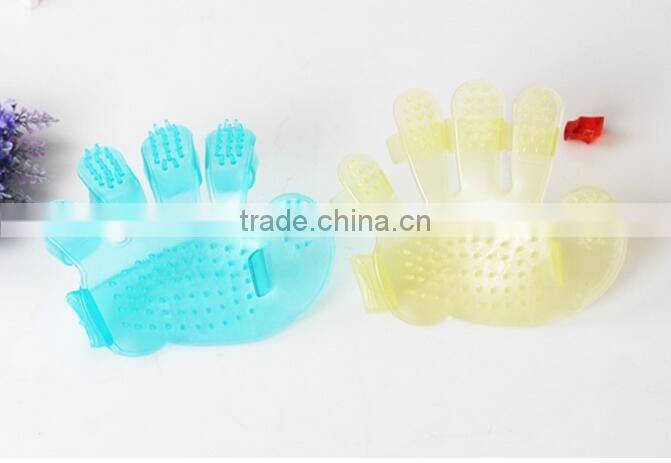 CY109 Wholesale Dog Bath Gloves Pet Massage Brush Pet Grooming Brush