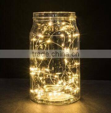 String Lights 20 LEDs Super Bright warm yellow Led Rope Lights Battery Operated