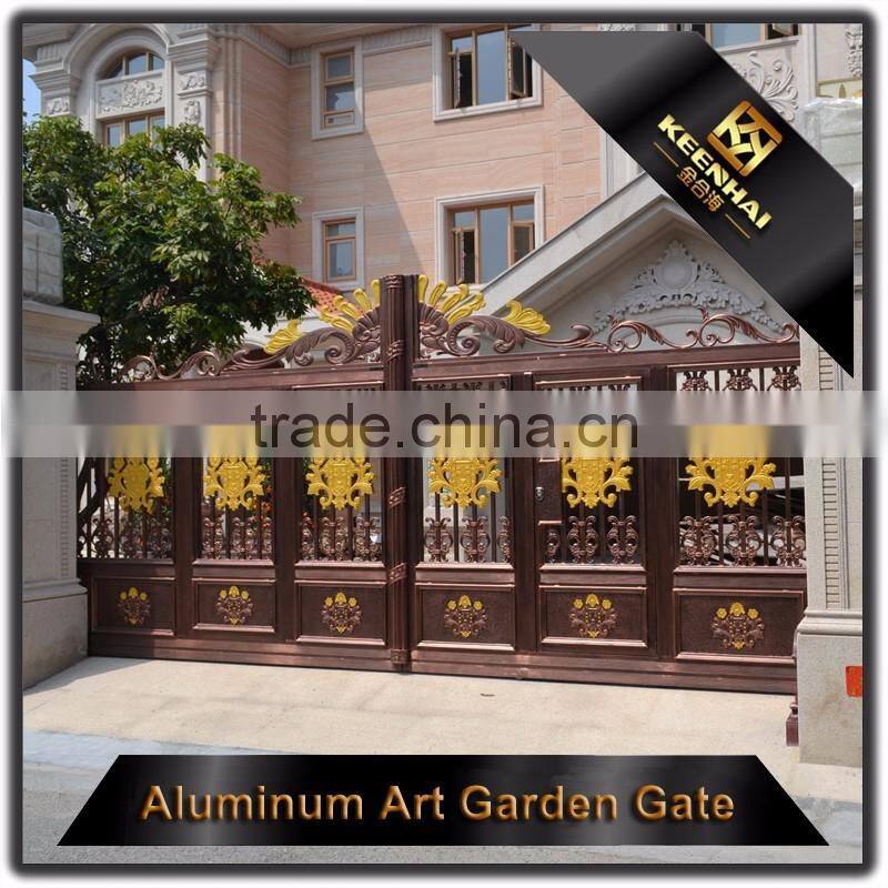 Garden Decoration Powder Coated Aluminum Garden Metal Yard Gates Fence Gate