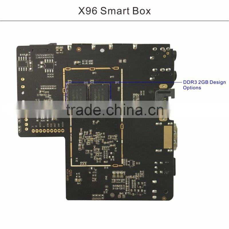 Wholesale Android Media Player Best Selling Android 6.0 Tv Box 1gb/8gb 4k Amlogic S905x Tv Box X96