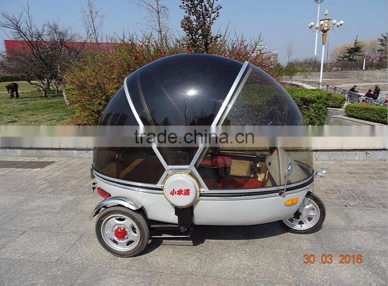 Tiny drop tricycles full closed Pickup Type electric mobility scooter with passenger seats for wholesale