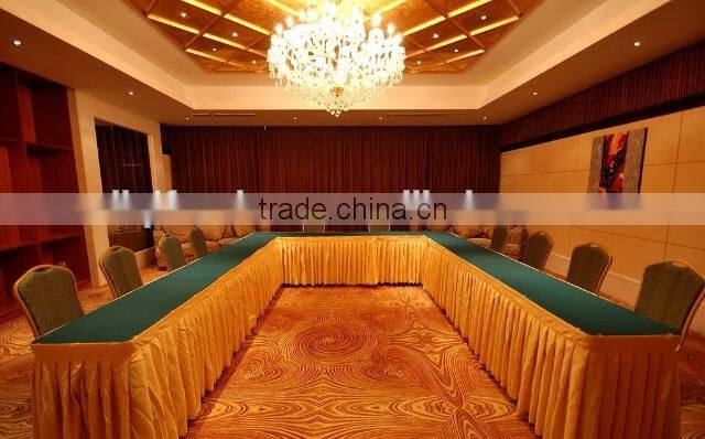 hotsale yellow conference table skirting