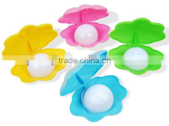 Supply creative fashion Colorful pearl shell USB charging Night light