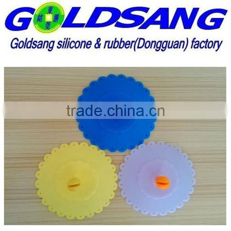 customized design Silicone cup lid FDA certification detachable handle