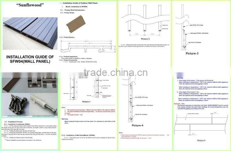 WPC Outdoor wall panel for decoration decorative exterior wall panels rot-proof decorative wall panels