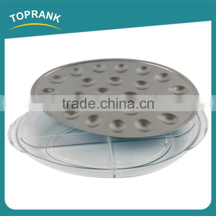 Hot selling keep food fresh AS iced eggs bowl with stainless steel tray