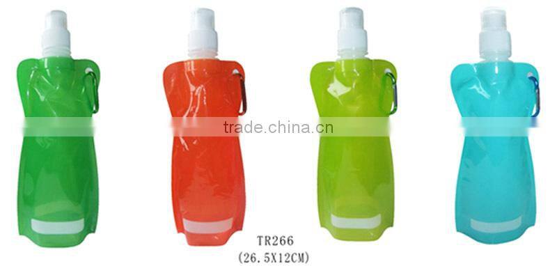 Outdoor Bike Flexible Collapsible foldable Water Bottles Ice Bag