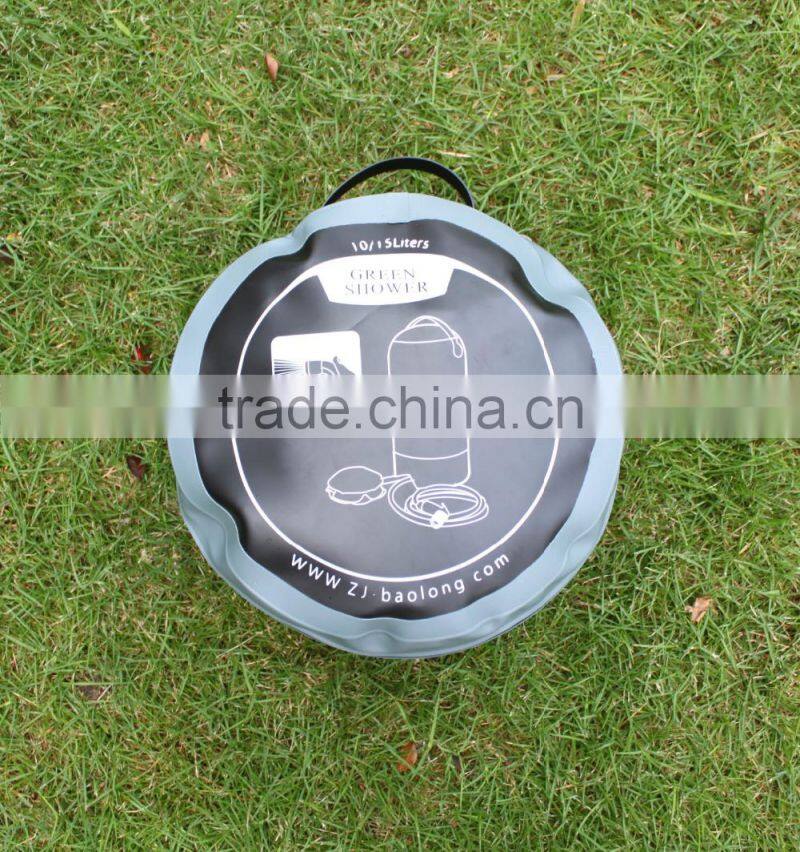 TPU material camping and outdoor sport solar pressure shower bag manufacturer in Zhejiang Hangzhou