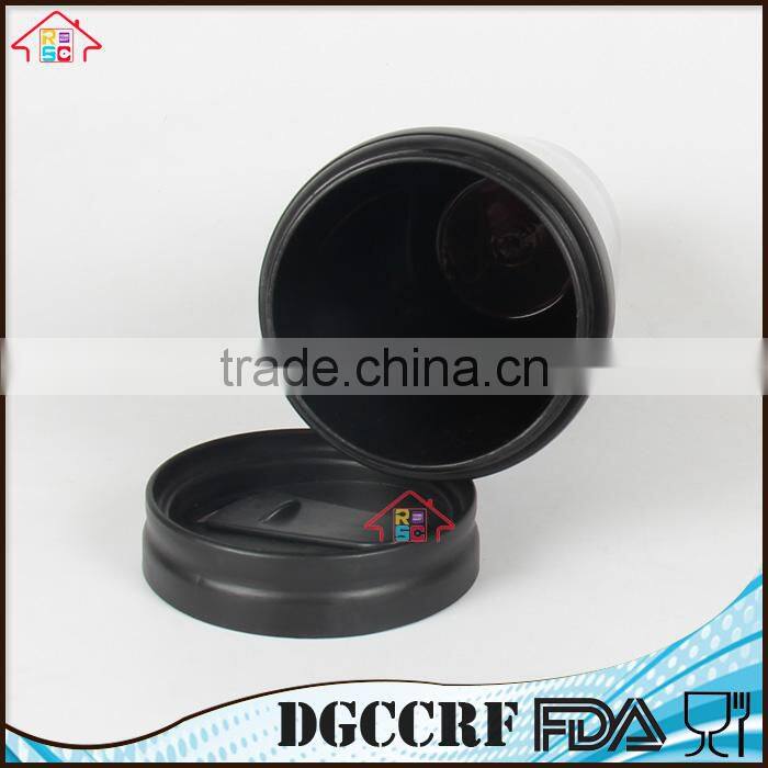 NBRSC plastic 400ml double wall tumbler with customized removeable insert paper car coffee mug with bounce lid