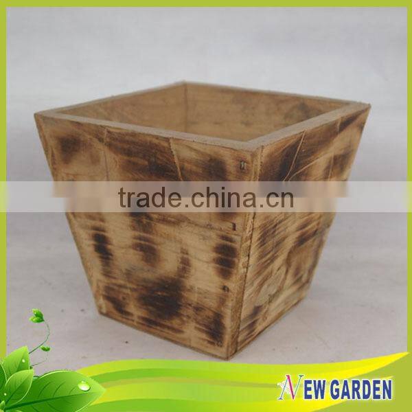 Wooden Ecologically Cheap Garden Decoration Rectangular Planter