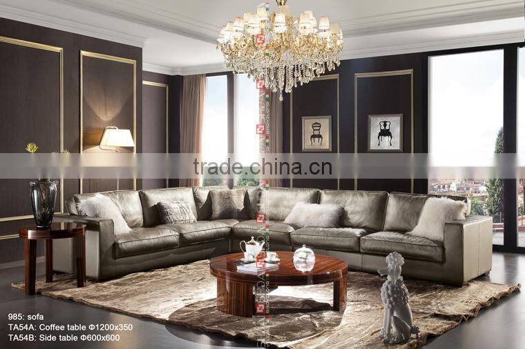 royal furniture modern leather sofa set 985