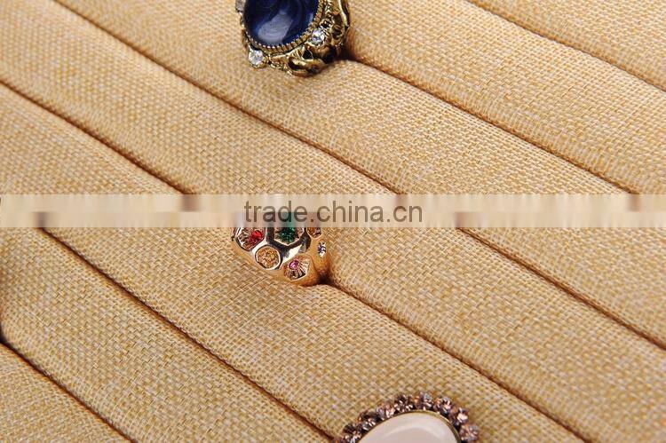 2015 china supplier wholesale custom linen wooden jewelry packing box
