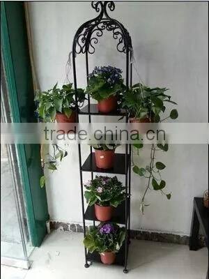 Plant flower pots metal iron display storage shelf