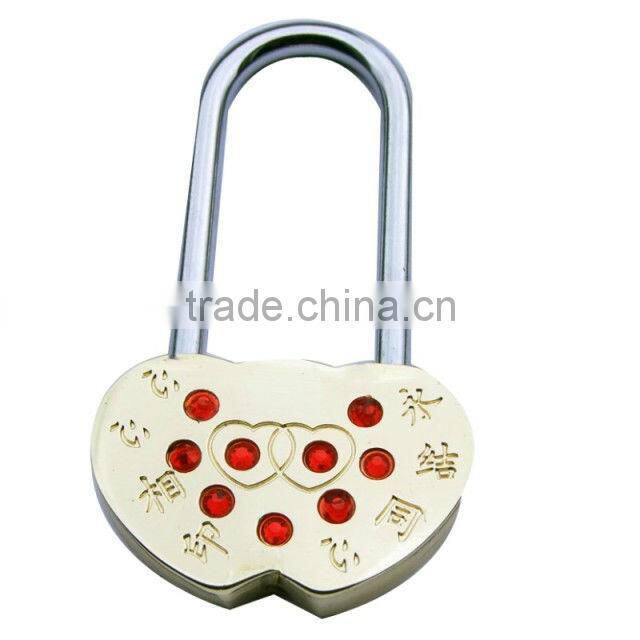 Heart shape zinc alloy padlock