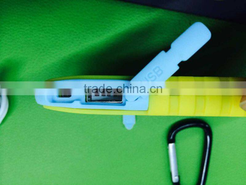 waterproof Solar power bank capacity 10000mAh with AC charger and USB cord for mobile phones and USB devicecs