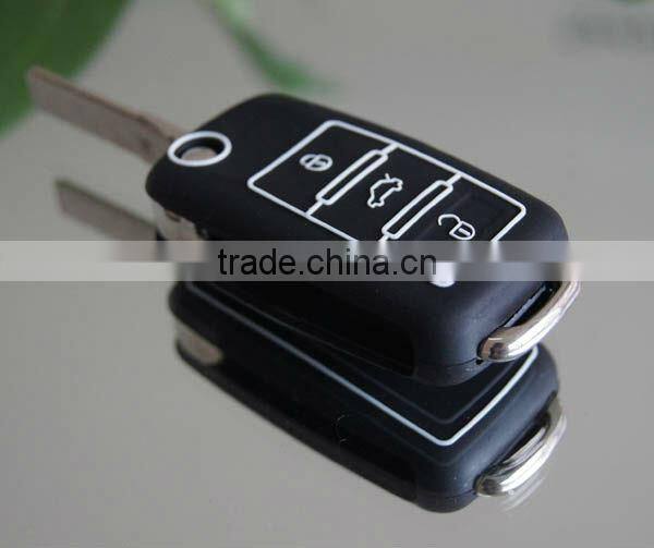 2016 Wholesale silicone car key covers for Volkswagen 3 buttons
