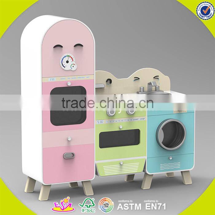 Wholesale hot selling baby wooden play kitchen game popular wooden play kitchen toy W10C051