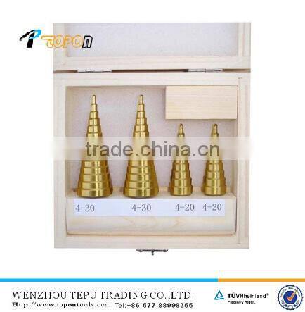 4 pieces HSS Step Drill set with Straight Flute