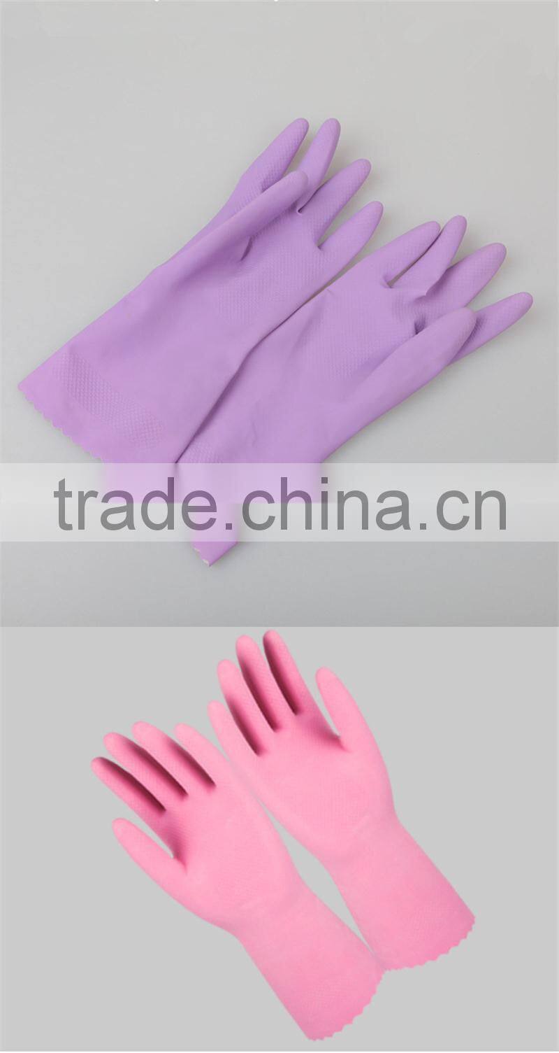 High quality household fancy cheap cleaning gloves latex washing gloves