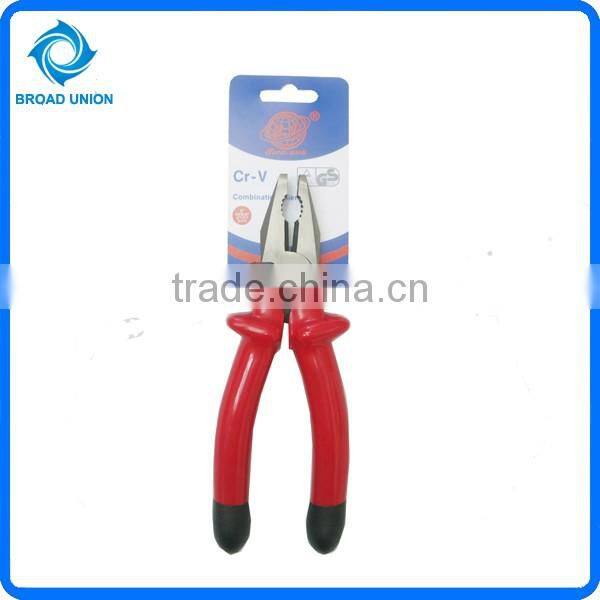 8'' Red Professional Diagonal Cutting Plier Combination Plier