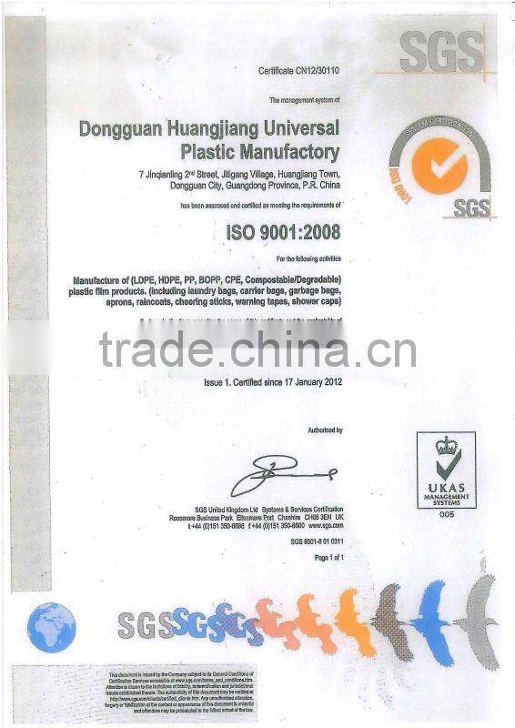 Plastic water proof rainy coat for kids or Children