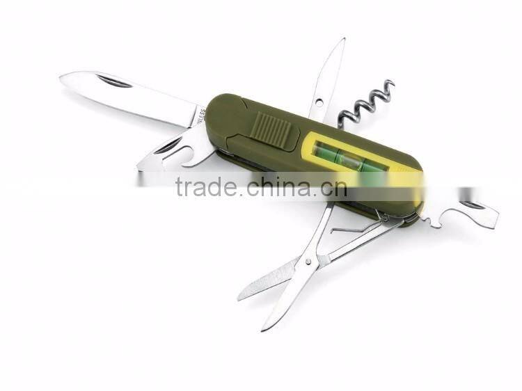 QJknife-17 multifunction led mini tool outdoor survival pocket folding knife