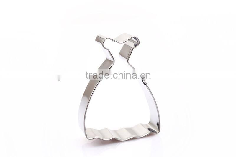 Dress Design Stainless steel Cookie Cake Mold Baking Tools