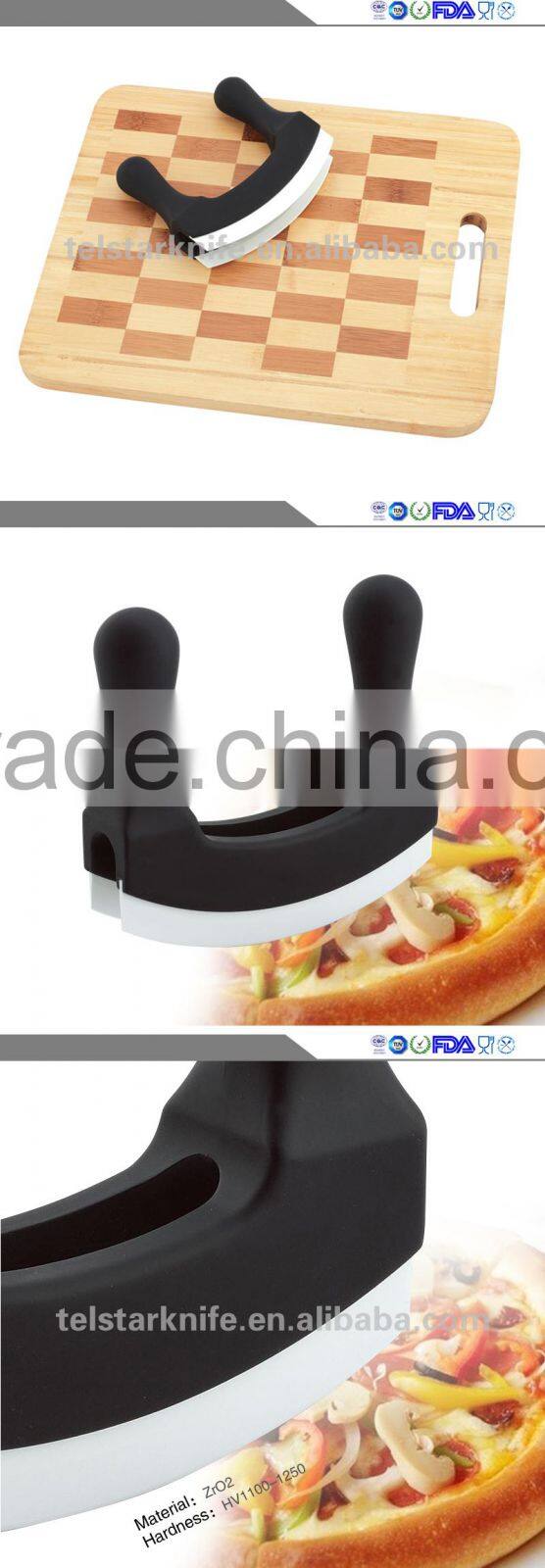 High quality ceramic Herb Cutter Ceramic pizza knife