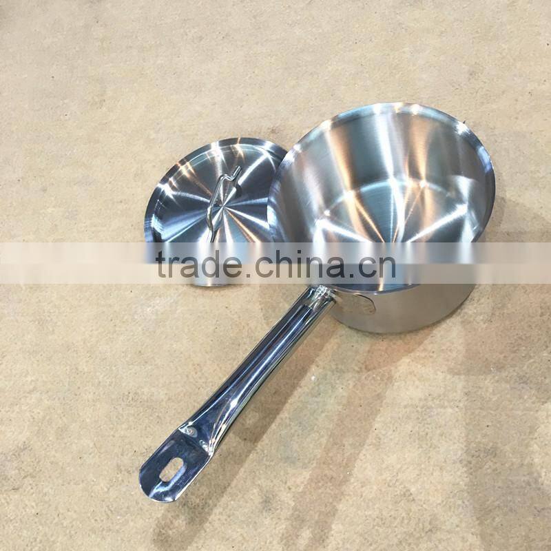 10L Induction Ready Stainless Steel Soup Cooking Pot with Long Handle for Kitchen (Tall Body)