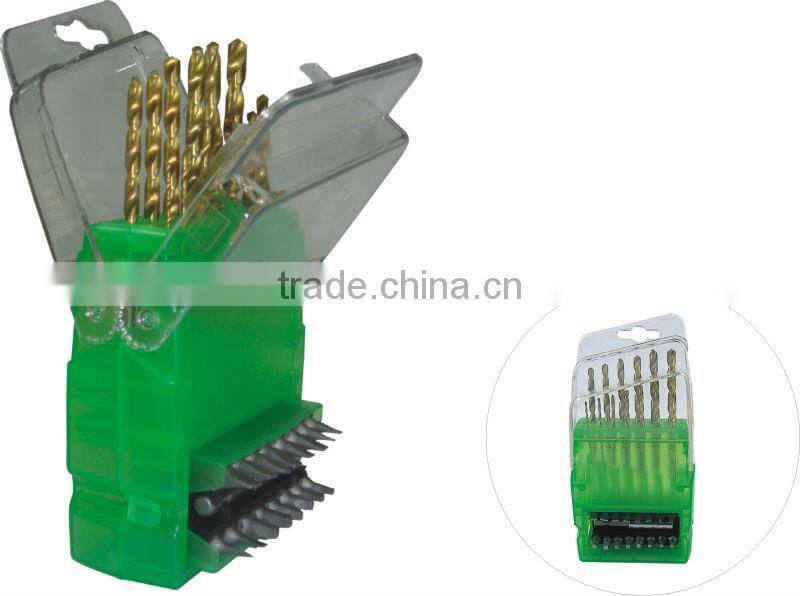 30pcs HSS twist drill set in plastic case
