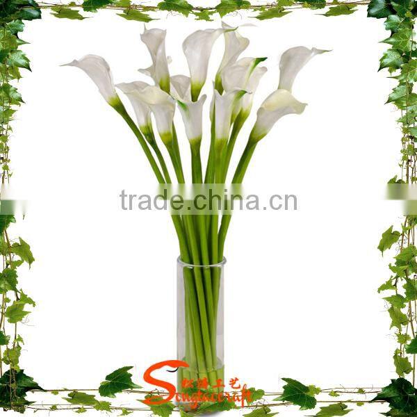 New design factory direct selling silk flower heads and common callalily artificial flower