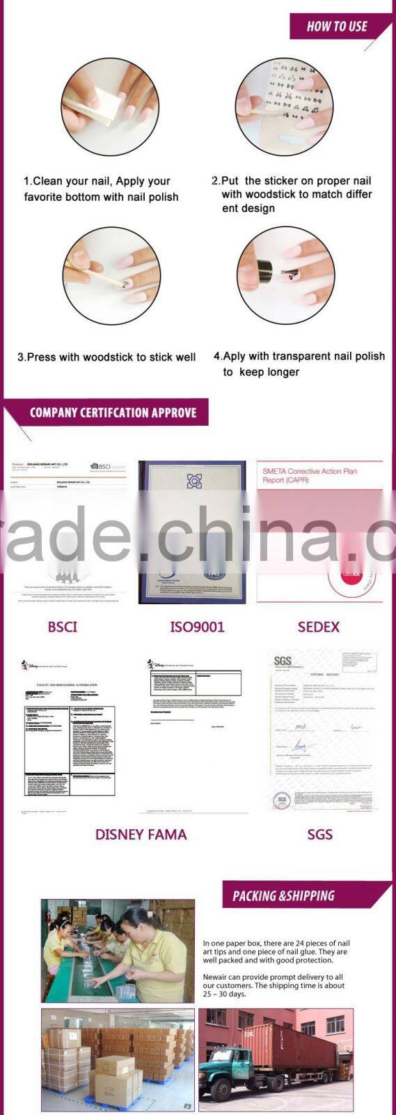 New Air Fashion Customized Body Metal StyleNail Art Stickers