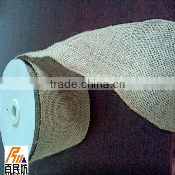 jute nature wired burlap christmas ribbon