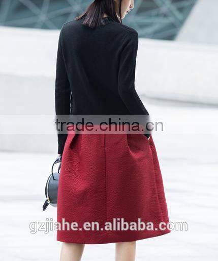 NEW Fashion Casual High pleat Waisted A -line skirt guangzhou clothing