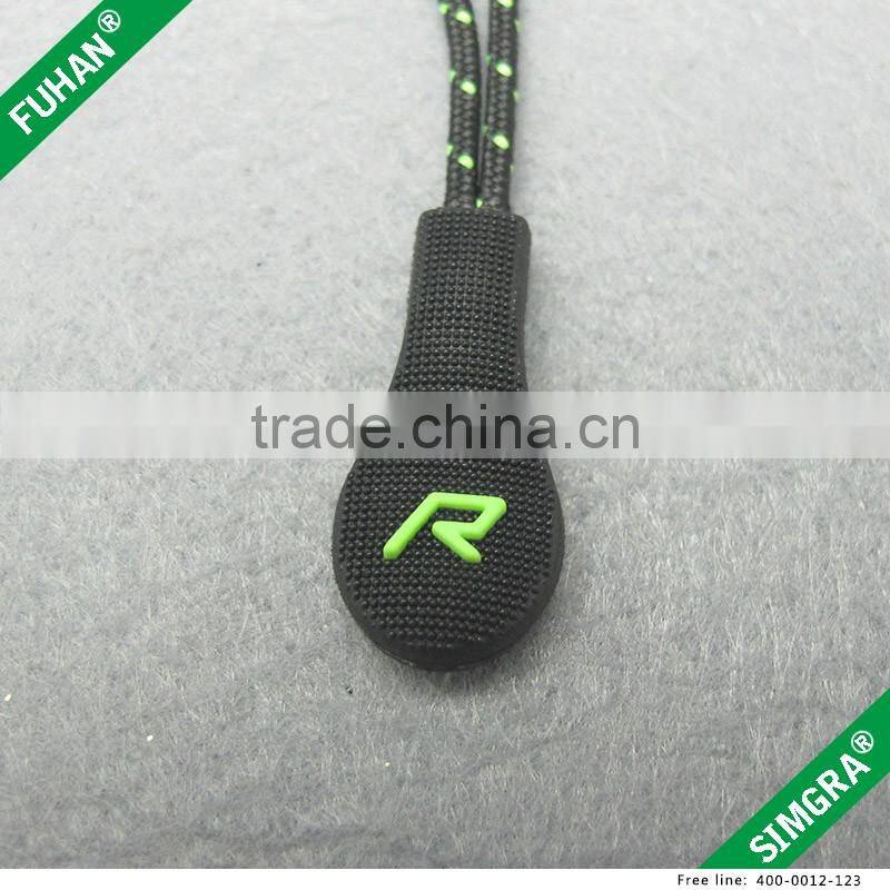 Wholesale Custom Design Decorative Personalized PVC Plastic Zipper Pull