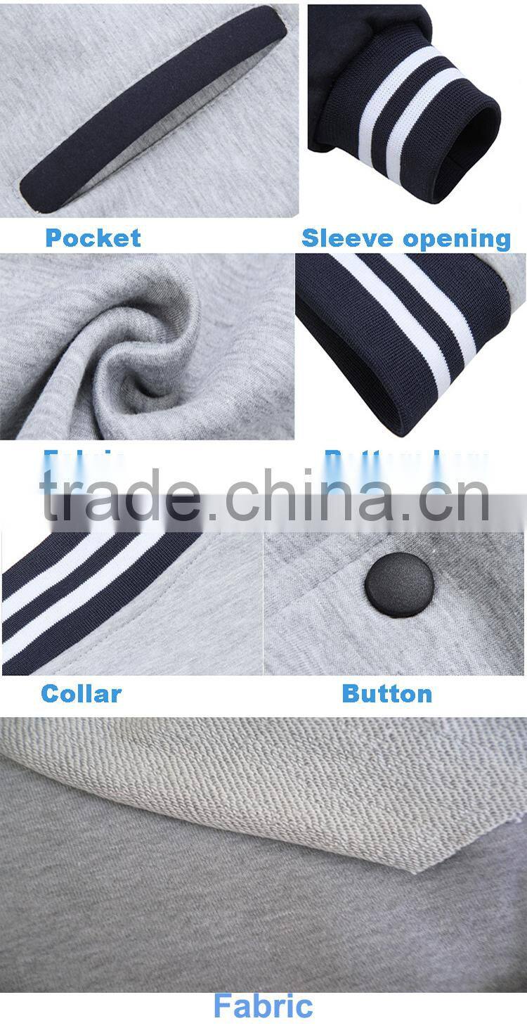 Custom MadeTop Quality Raglan Sleeved With Aplique Of Plain Autumn Baseball Jacket women
