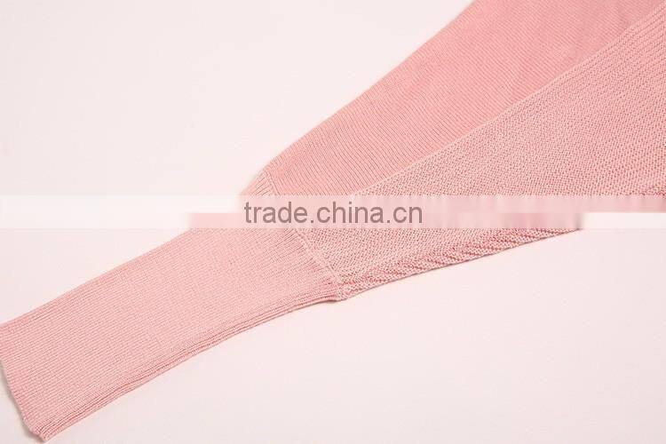 New design blank pullover style women knitting patterns bat sleeve sweater