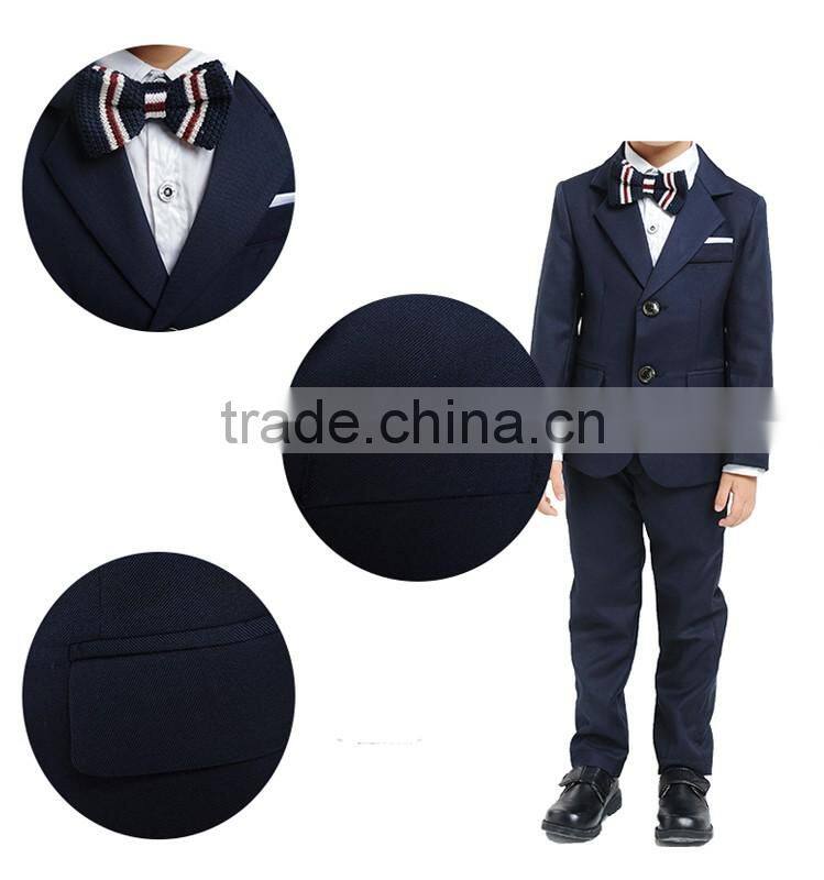 2016 latest design children's school uniform boy's 2 piece suit boys' formal suite