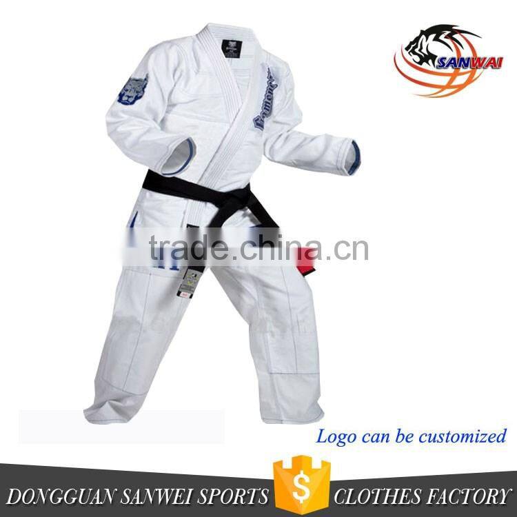 Wholesale new design high quality custom made pearl weave fabric patches bjj gi white brazilian kimono jiu jitsu