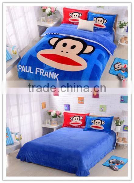 Shan dong high quality super soft flannel fabric for bedding