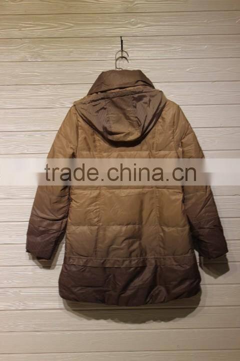 GZY factory stock fashion warm down jacket women