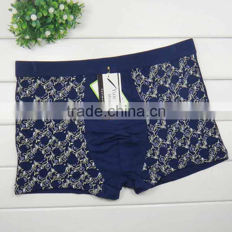 Printed geometry fashion bamboo fiber men briefs stock men boxer briefs boyshort